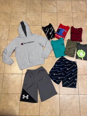 CHAMPION / UNDER ARMOUR boy clothes  ALL NAME BRANDS!